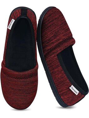Women's Red Lightweight Removable Athletic Cushioned Insole House Slippers